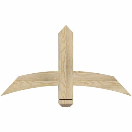 Ekena Millwork Bellingham Rough Sawn Timber Gable Bracket, Douglas Fir, 36"W x 19"H x 2"D x 4"F, 13/12 Pitch GBW036X19X0204BEL00RDF